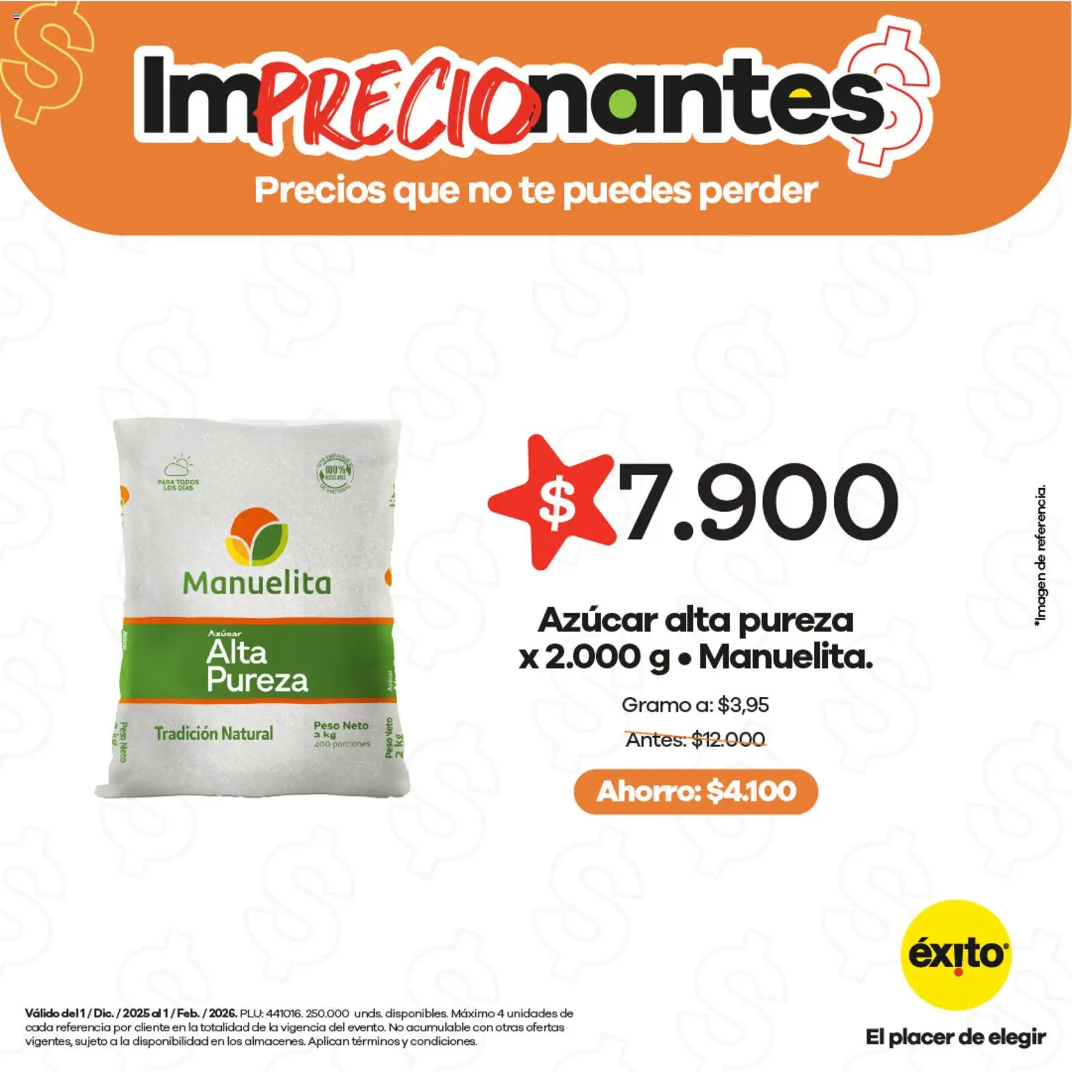 Éxito revista - valida desde el 01.12.2025 | Página: 2 | Productos: Té, Azucar, Peso