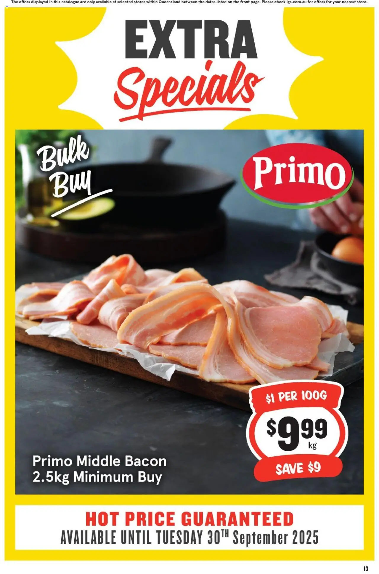 IGA catalogue - valid from 10.09.2025 | Page: 14 | Products: Bacon