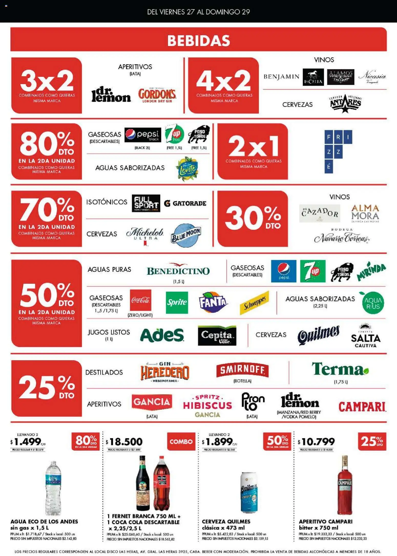 Disco - Ofertas | Córdoba │ válido desde el 27.03.2026 | Página: 5 | Productos: Gin, Fernet, Agua, Pomelo