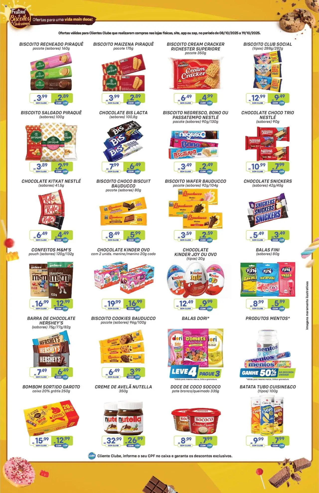 Prezunic Folheto - válido de 08.10.2025 | Página: 5 | Produtos: Creme, Biscoitos, Batata, Avelã