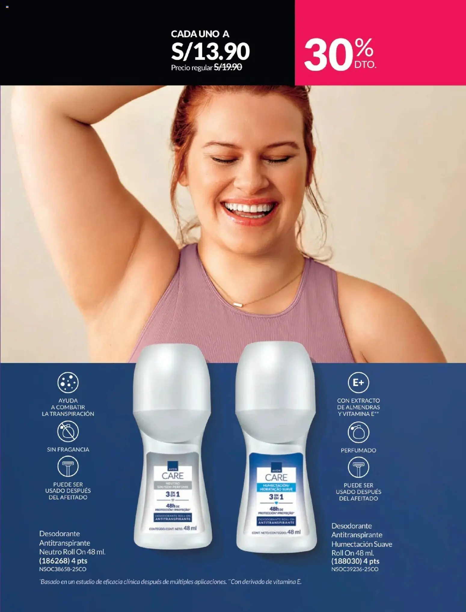 Catálogo Avon válido desde 01.02.2026 | Página: 164 | Productos: Desodorante, Almendras, Perfume, Fragancia