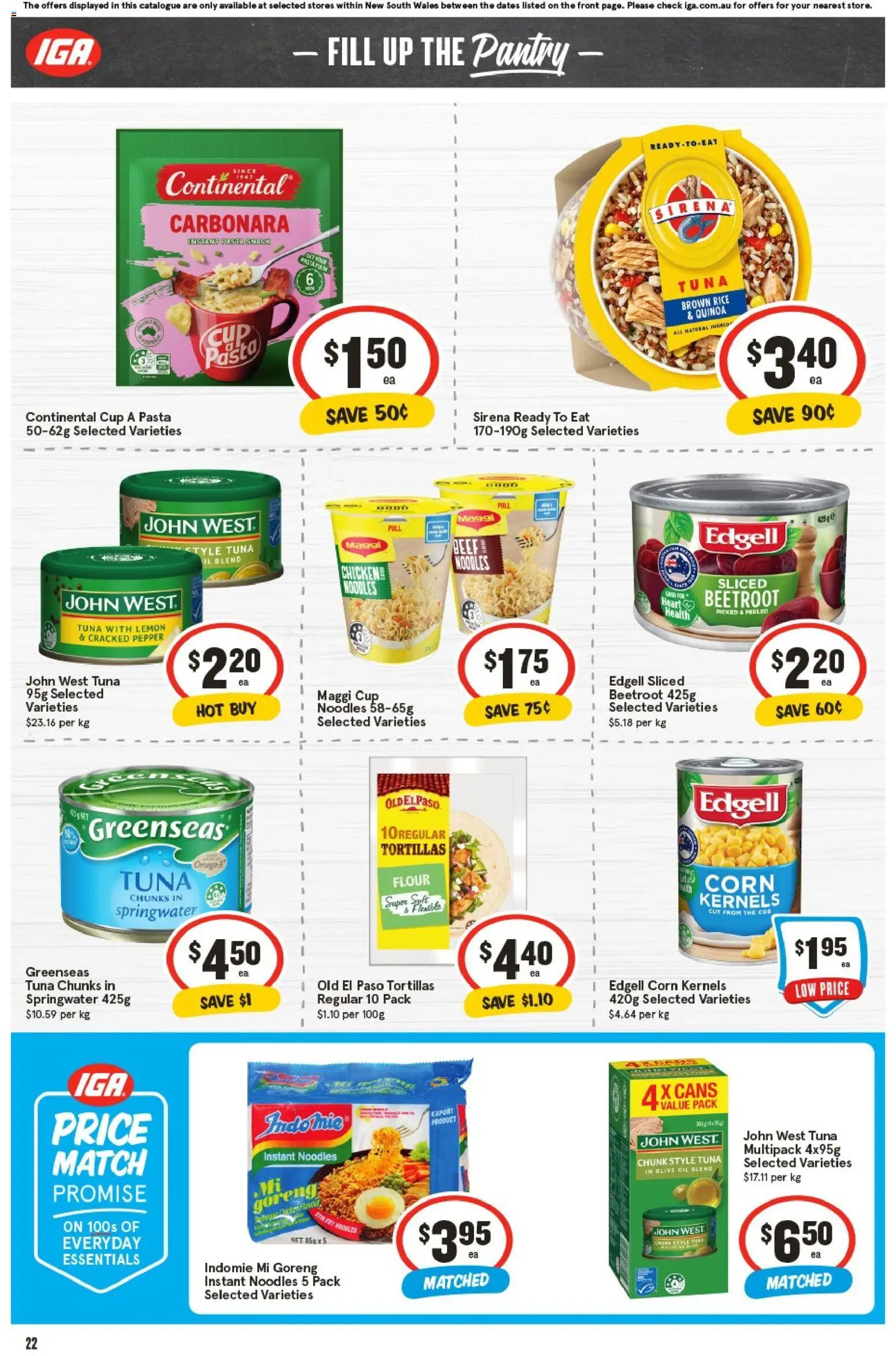IGA catalogue - valid from 29.10.2025 | Page: 21 | Products: Chicken, Tuna, Beetroot, Tortillas