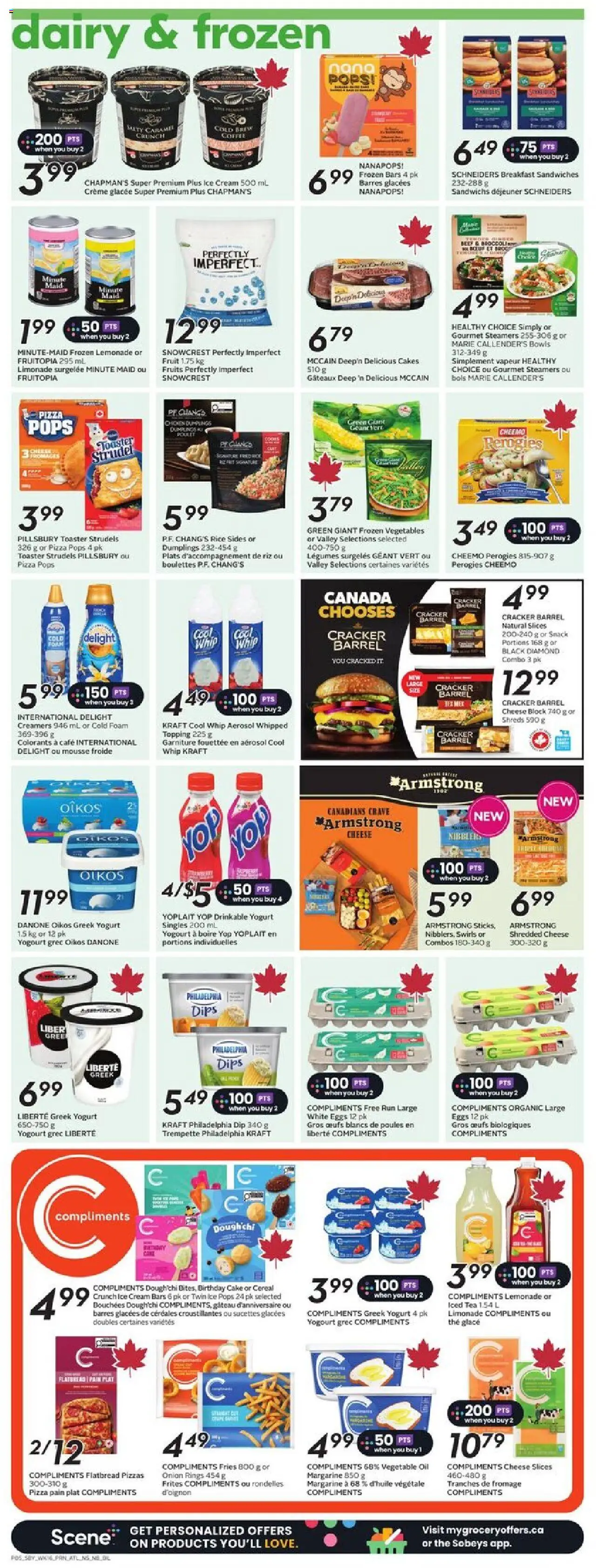 Sobeys flyer valid from 14.08.2025 | Page: 9 | Products: Rice, Beef, Cream, Eggs