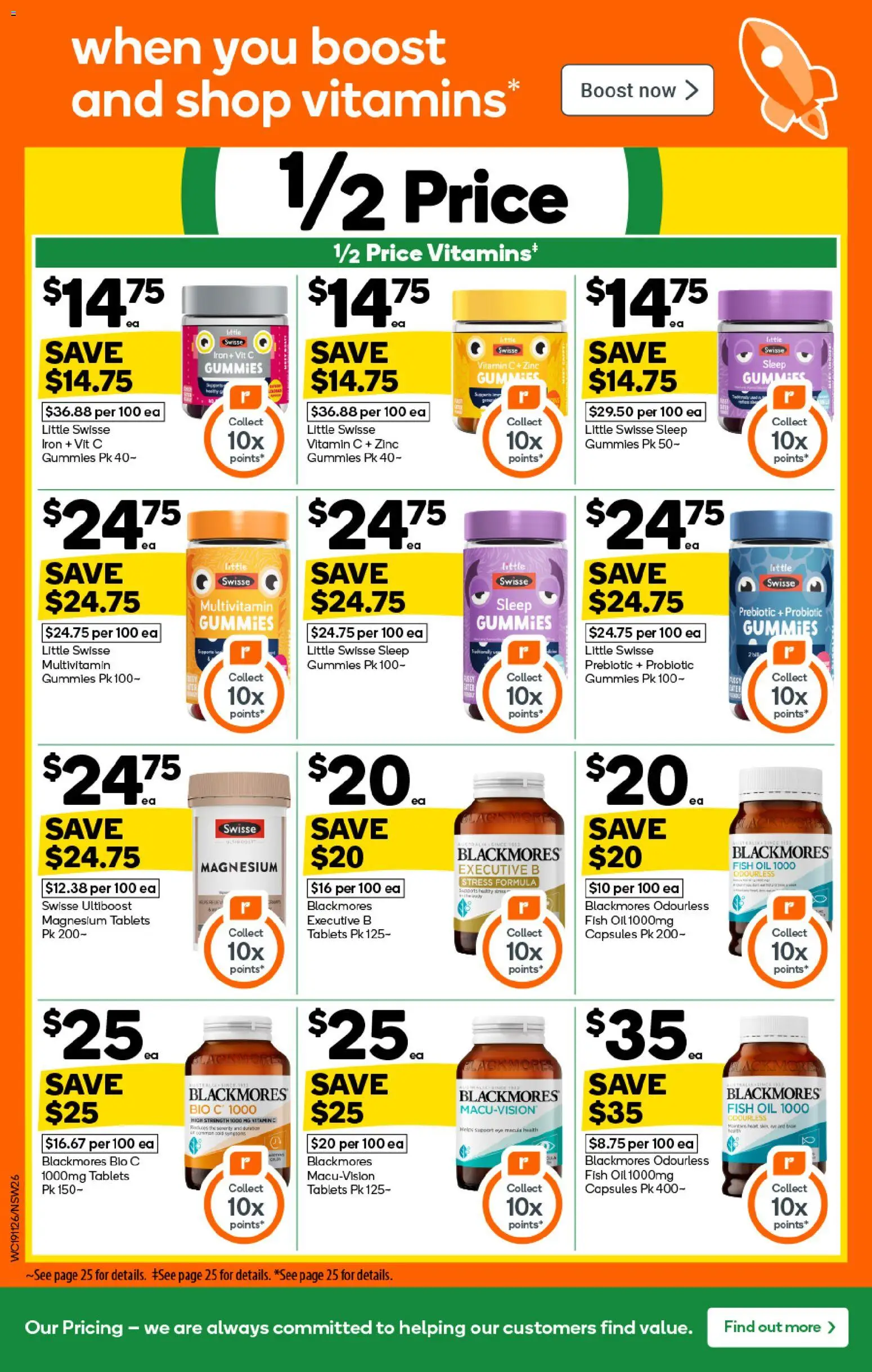 Woolworths catalogue - valid from 19.11.2025 | Page: 26 | Products: Fish, Tablets, Vitamin, Zinc