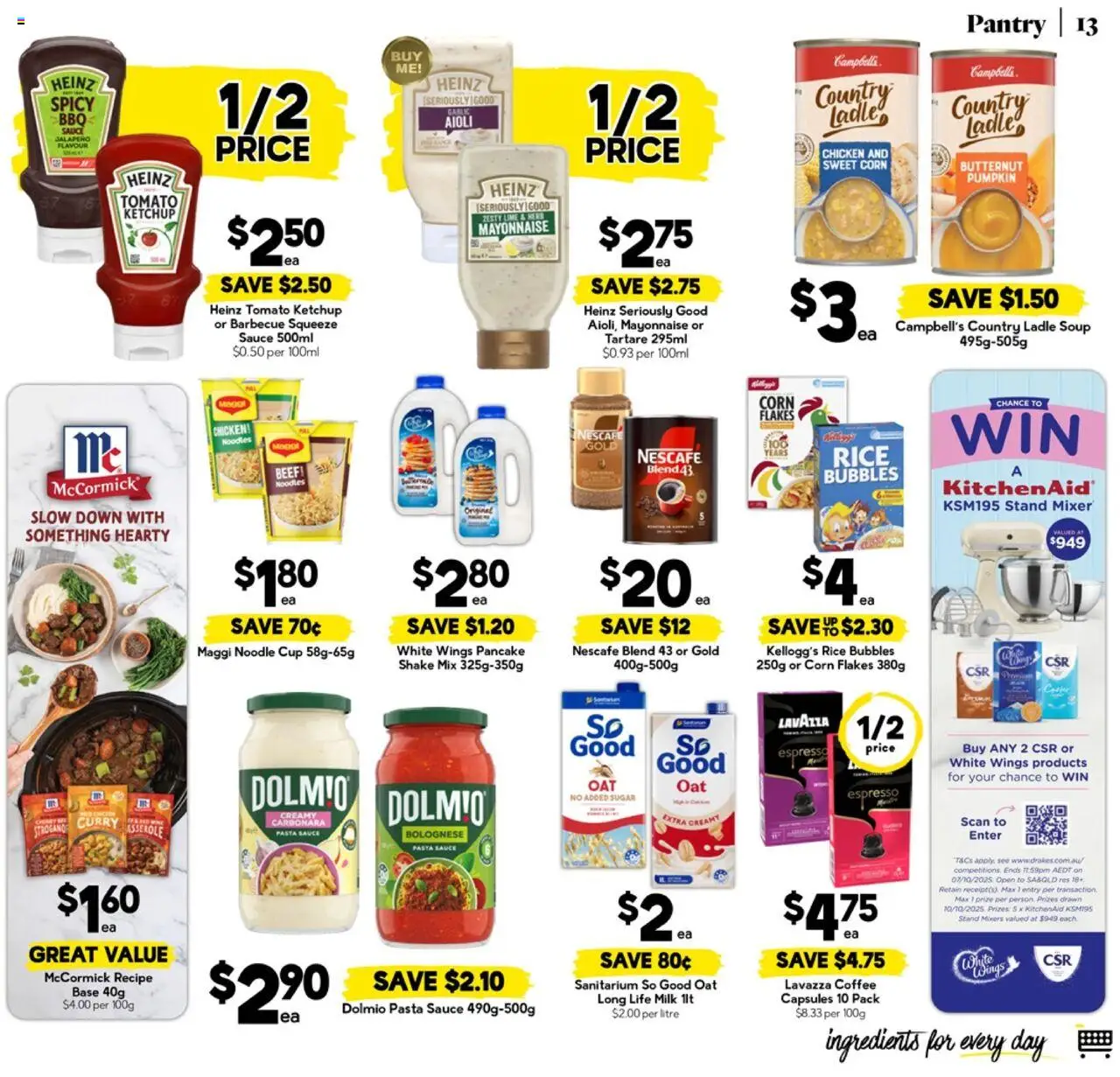 Drakes catalogue - valid from 10.09.2025 | Page: 13 | Products: Rice, Beef, Ketchup, Flakes