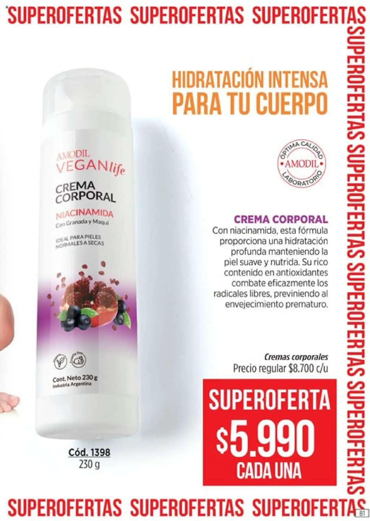 Catálogo Amodil Campaña 14 │ válido desde el 19.08.2025 | Página: 81 | Productos: Crema