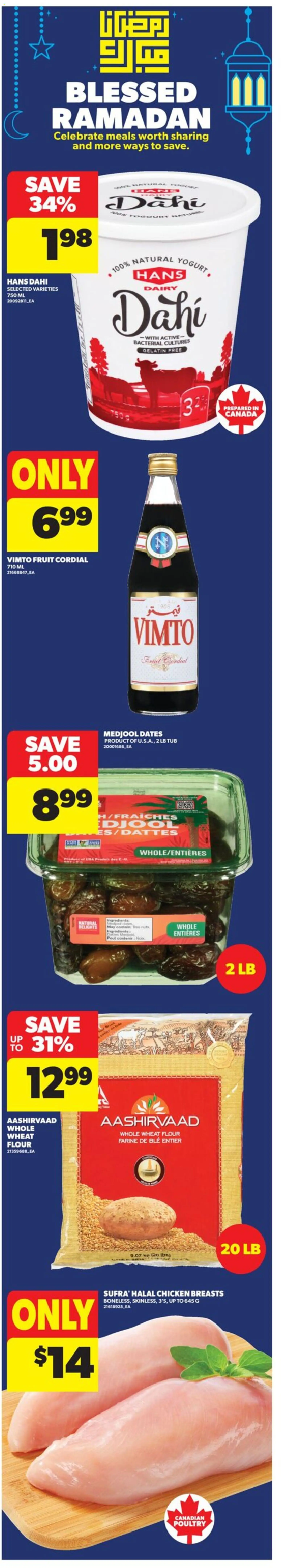 Real Canadian Superstore flyer valid from 05.02.2026 | Page: 4 | Products: Nuts, Chicken breasts, Yogurt, Chicken