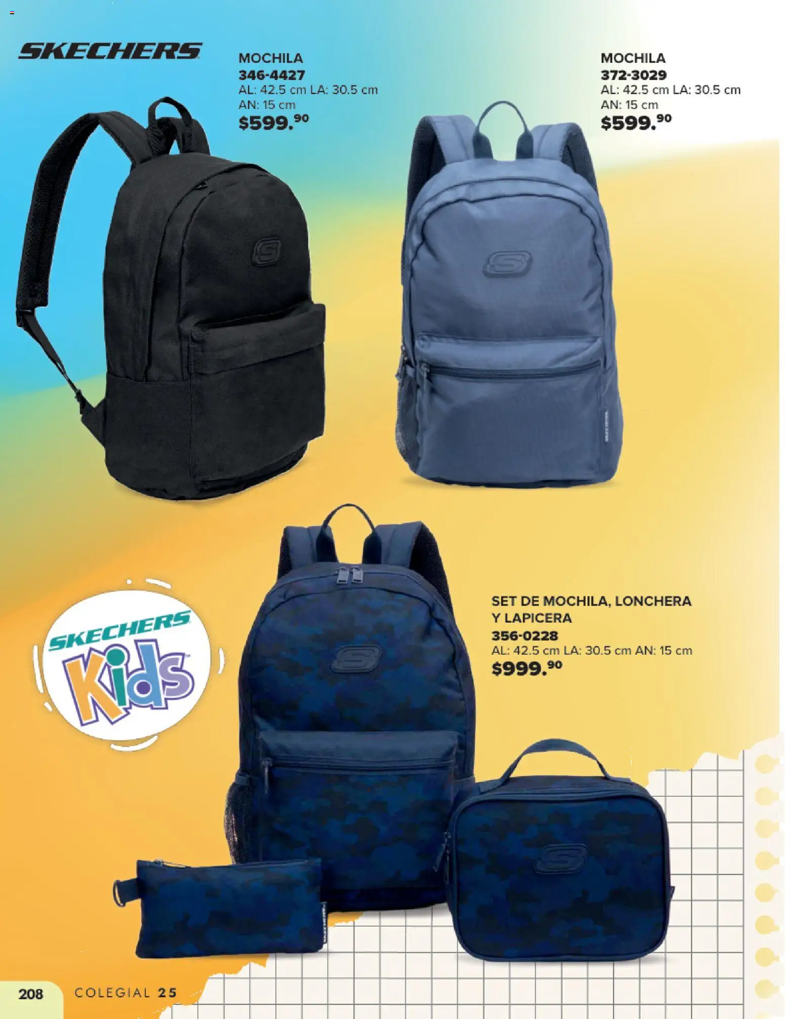 Nuevas ofertas de Andrea válidas en toda la República Mexicana desde el 25.05.2025. ¡Encuentra las mejores ofertas en Andrea catálogo Colegial ! | Página: 208 | Productos: Mochila