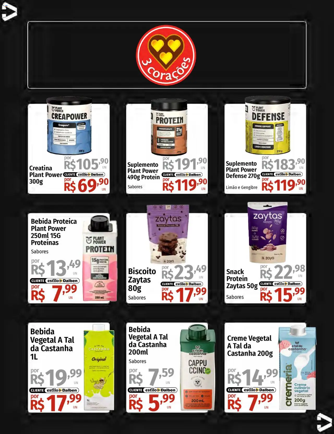 Supermercado Dalben Folheto - válido de 15.08.2025 | Página: 9 | Produtos: Gengibre, Chocolate, Creme, Bebida