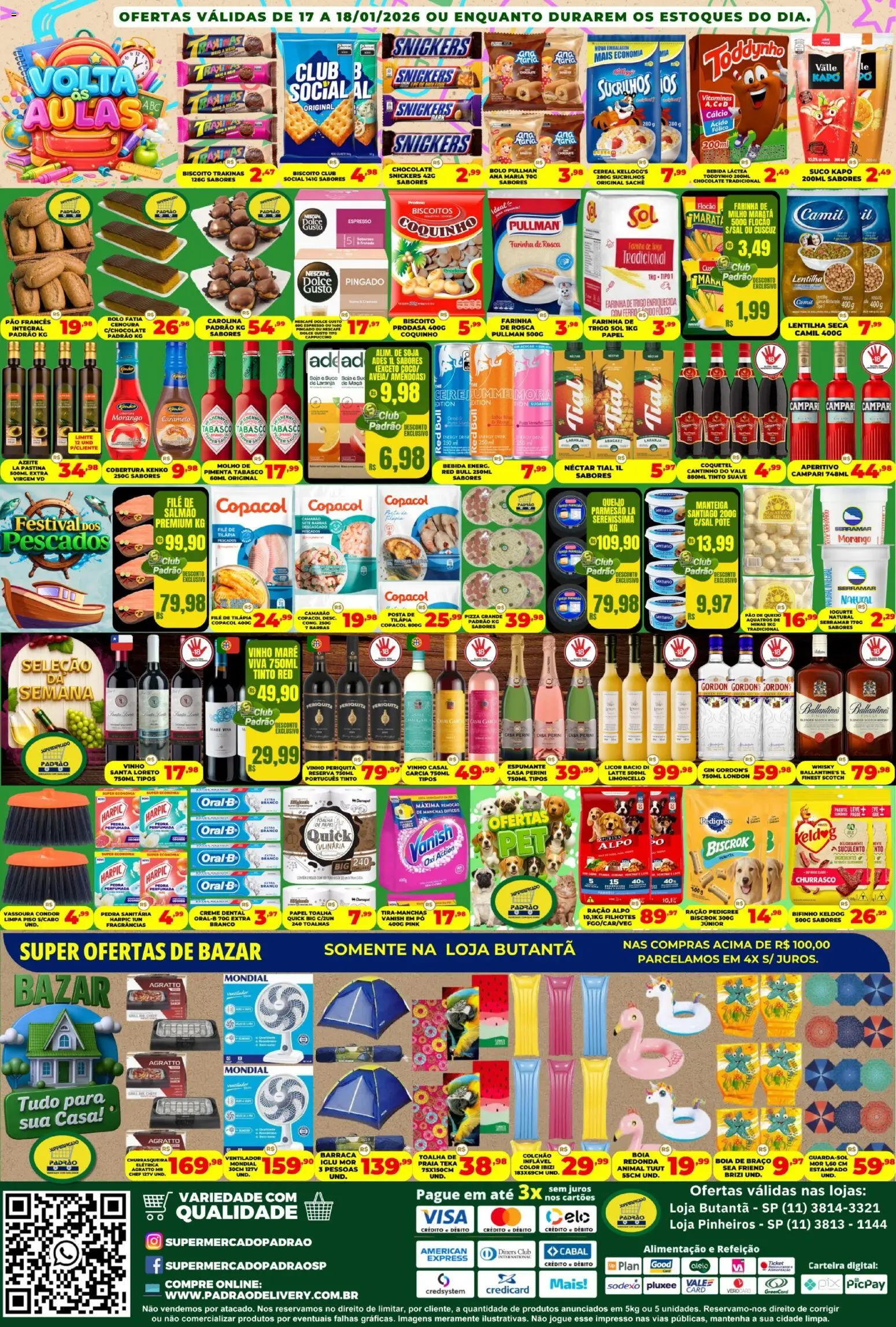 Supermercado Padrão Folheto - válido de 17.01.2026 | Página: 2 | Produtos: Limpa piso, Cálcio, Cenoura, Campari