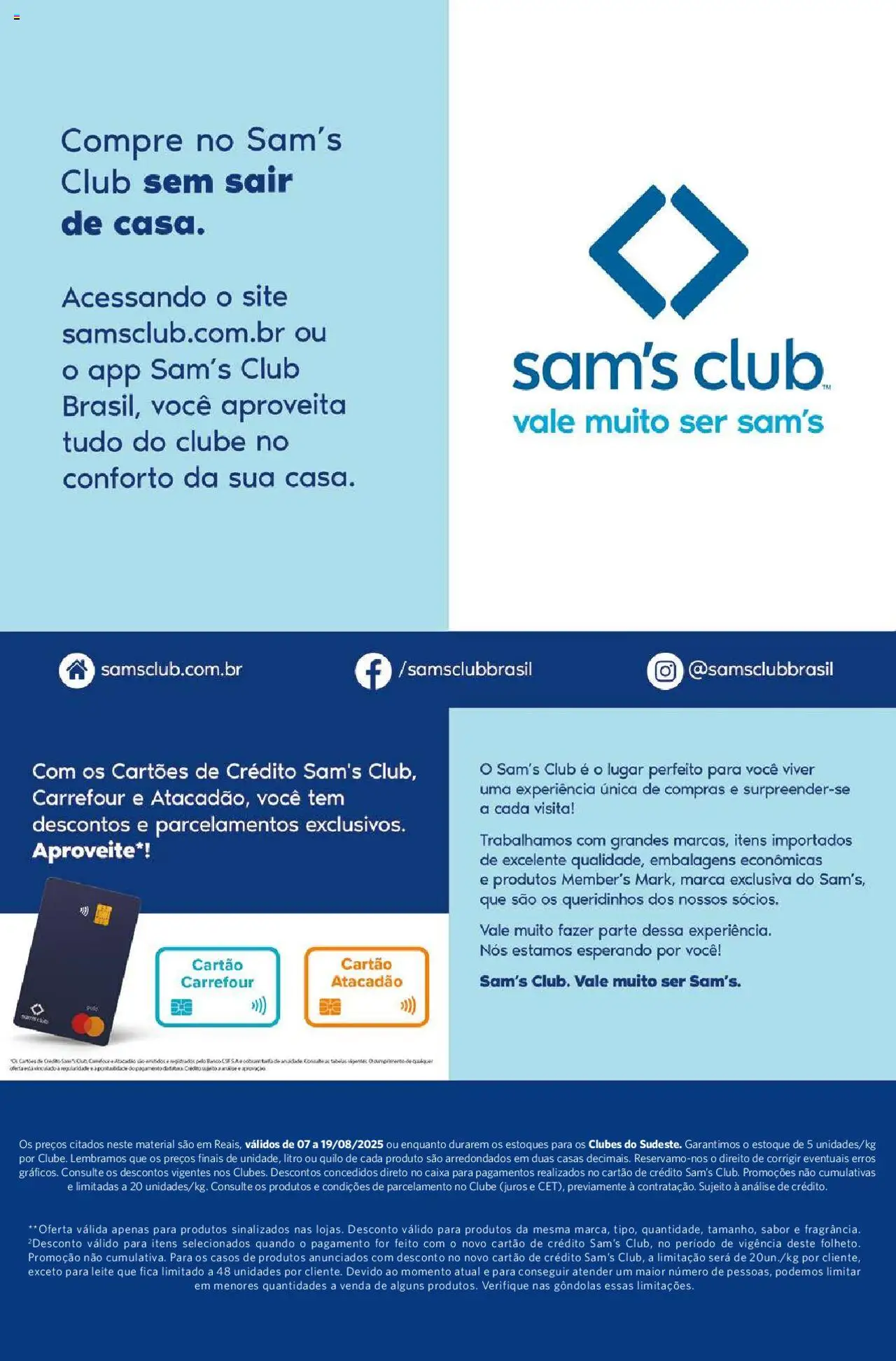 Sam's Club Folheto - válido de 07.08.2025 | Página: 14 | Produtos: Caixa, Leite