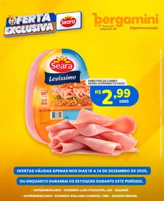 Supermercado Bergamini - Ofertas Seara - Pré-Visualização do folheto da loja Supermercado Bergamini, válido de 10.12.2025