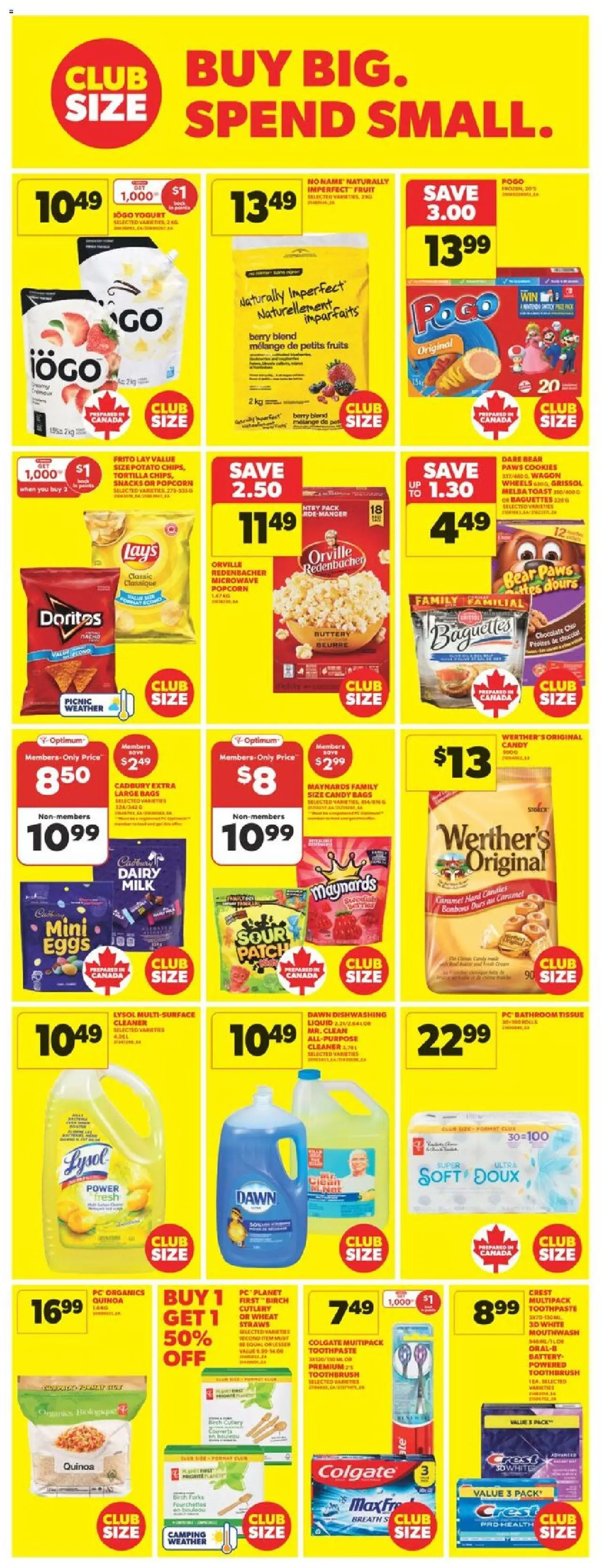 Real Canadian Superstore flyer valid from 29.05.2025 | Page: 17 | Products: Toothpaste, Mouthwash, Milk, Chocolate