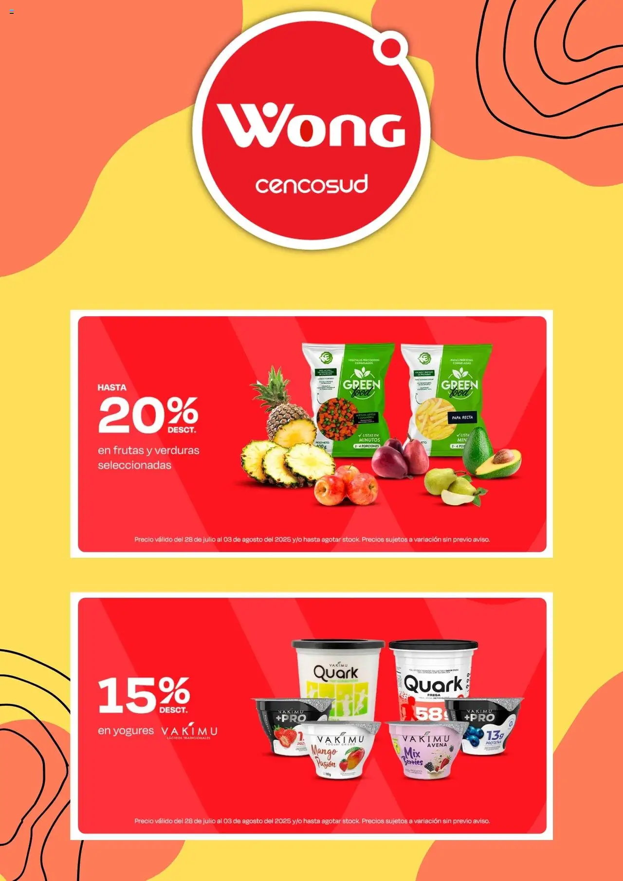 Catálogo Wong válido desde 28.07.2025 | Página: 1 | Productos: Avena