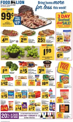 Preview of Food Lion weekly ads valid from 18.02.2026