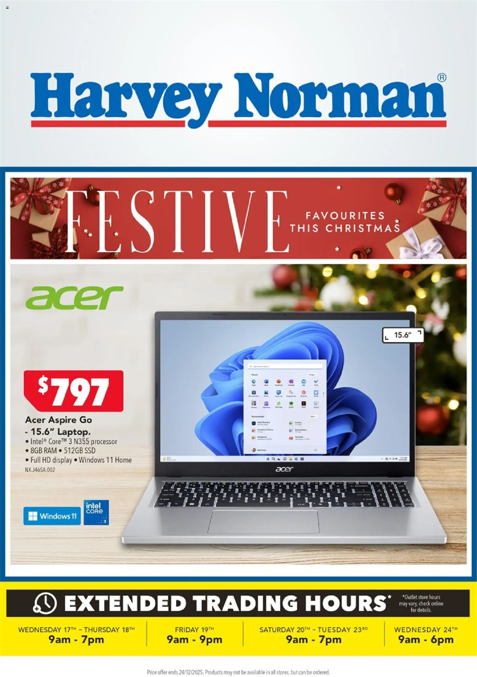 Harvey Norman catalogue from 17.12.2025 | Page: 1