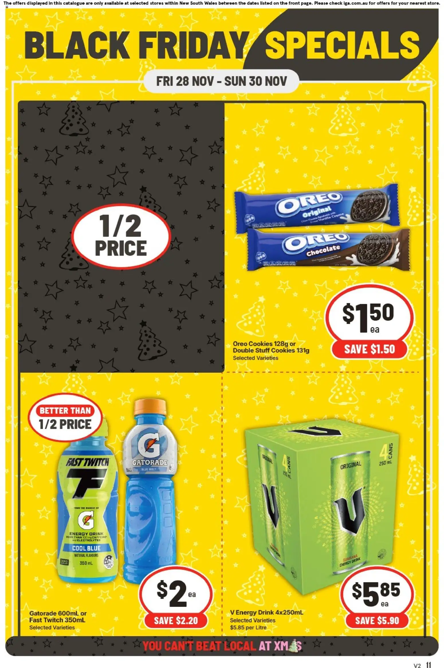 IGA catalogue - valid from 28.11.2025 | Page: 3 | Products: Energy drink, Chocolate