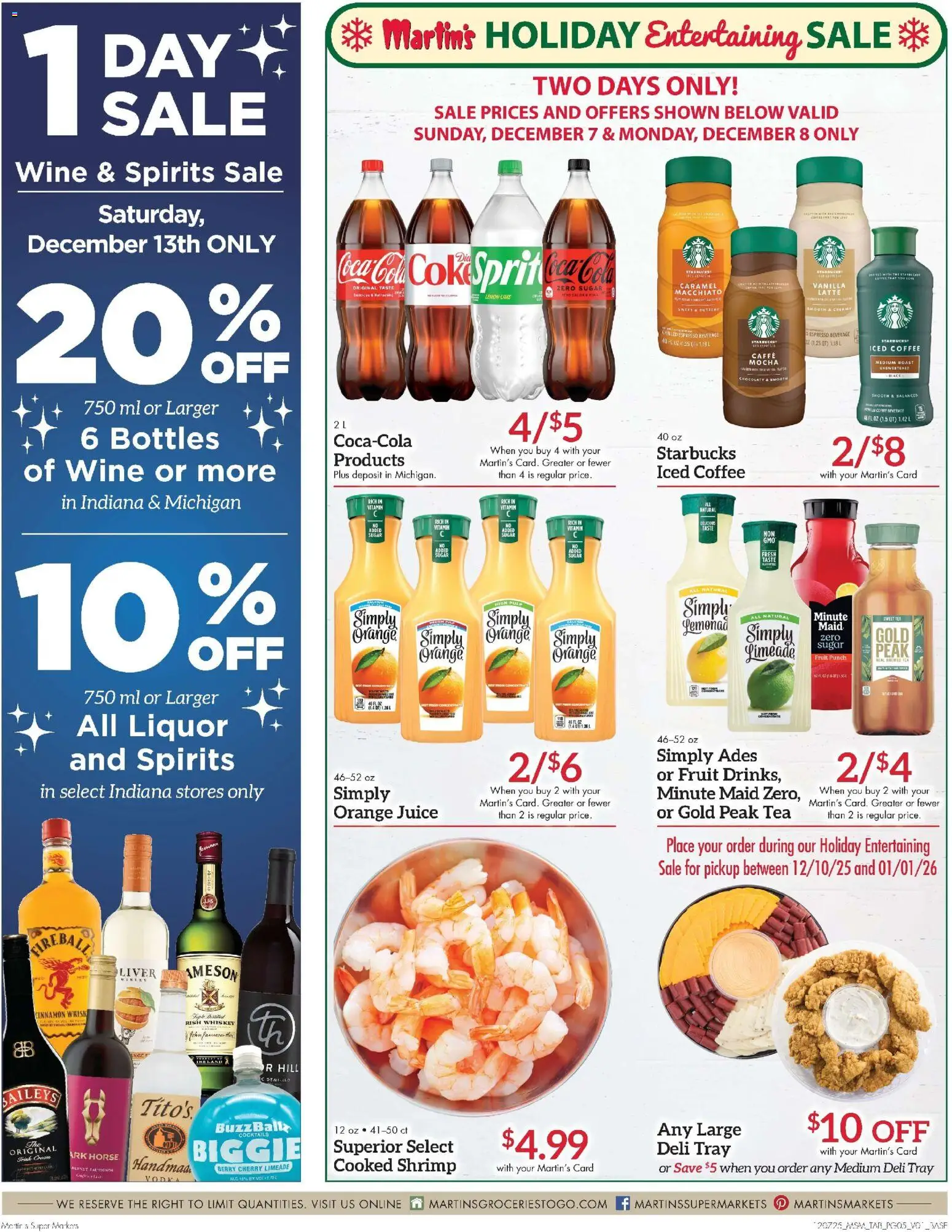 Martin’s Weekly Ad - valid from 07.12.2025 | Page: 5 | Products: Coffee, Tea, Whiskey, Sugar