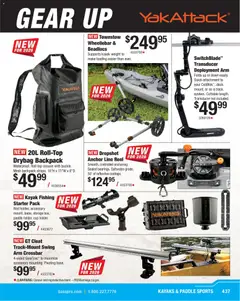 Preview of Cabela's weekly ads valid from 22.01.2026 | Page: 437 | Products: Kayak, Starter, Backpack, Weight