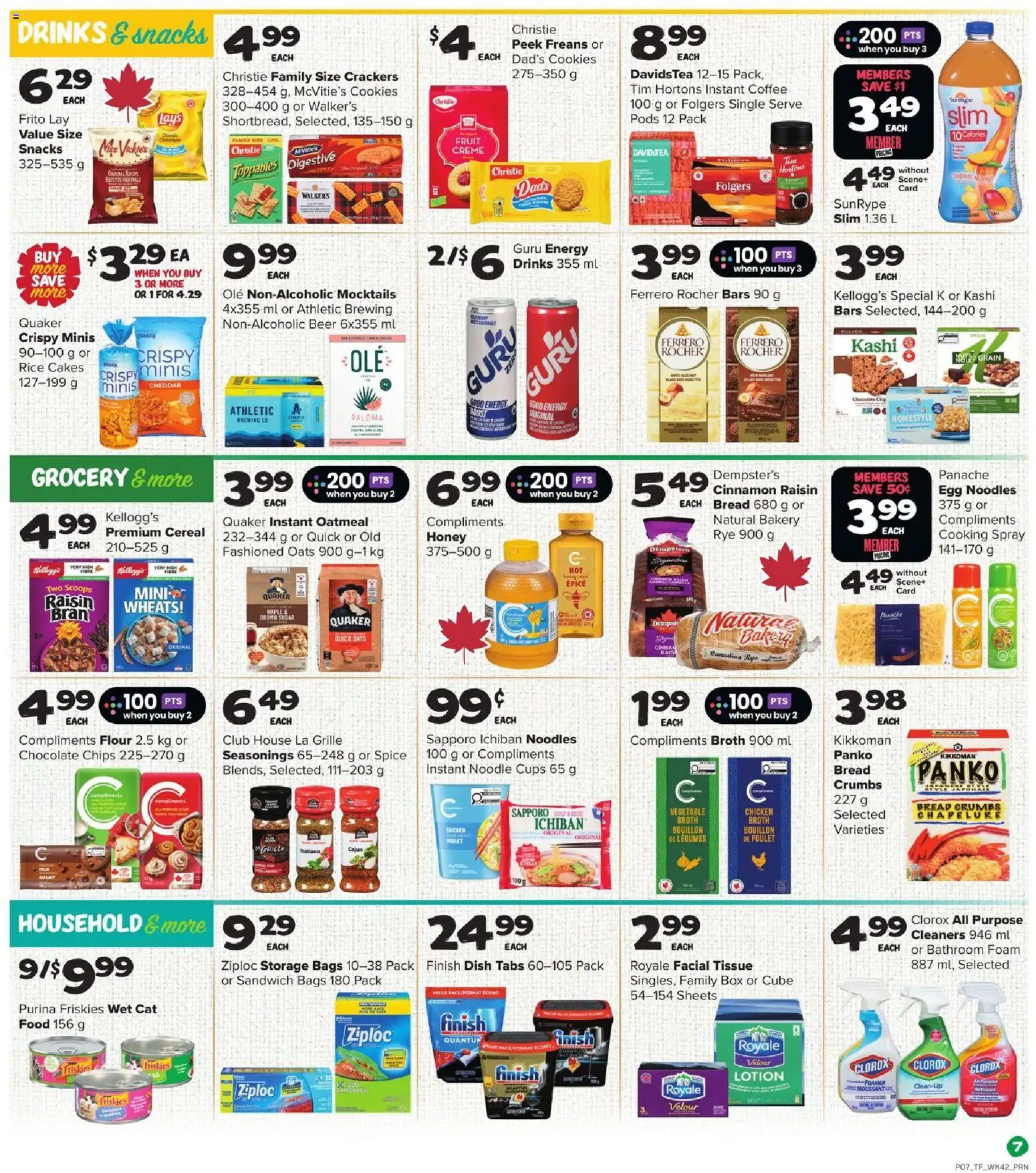 Thrifty Foods flyer valid from 12.02.2026 | Page: 8 | Products: Chips, Bread, Coffee, Chocolate