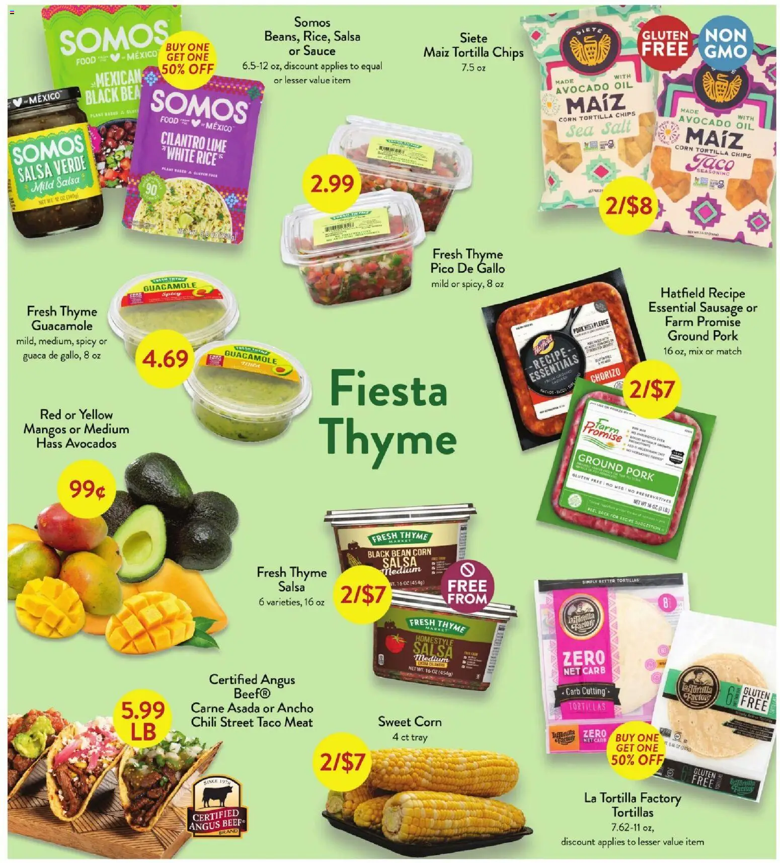 Fresh Thyme Weekly Ad - MO - valid from 29.04.2026 | Page: 4 | Products: Pork, Beef, Avocado, Salt