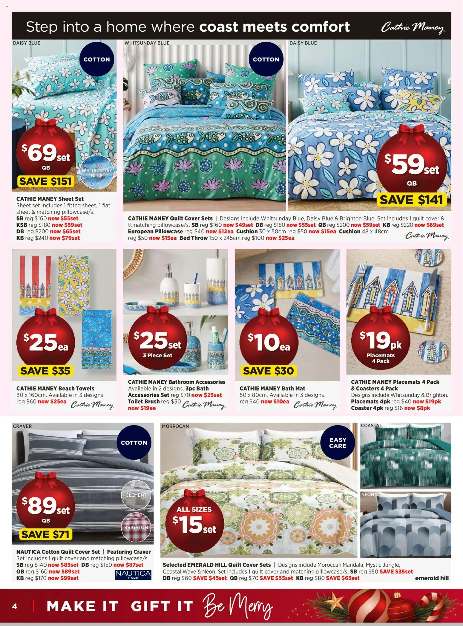 Spotlight catalogue - valid from 12.11.2025 | Page: 4 | Products: Brush, Placemats, Accessories, Bed