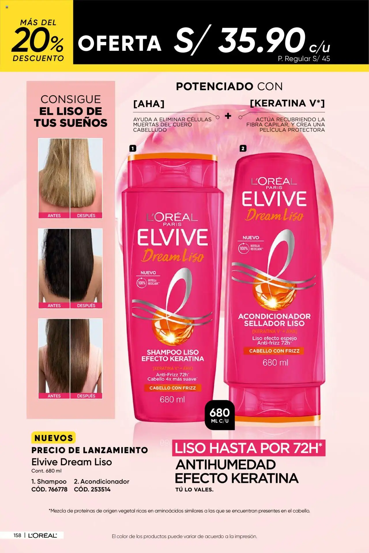 Catálogo Azzorti válido desde 18.08.2025 | Página: 162 | Productos: Shampoo, Acondicionador, Espejo