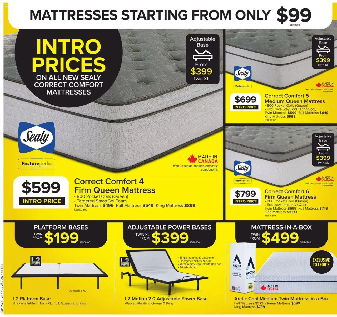 Leon's flyer valid from 09.10.2025 | Page: 12 | Products: Mattress, Battery