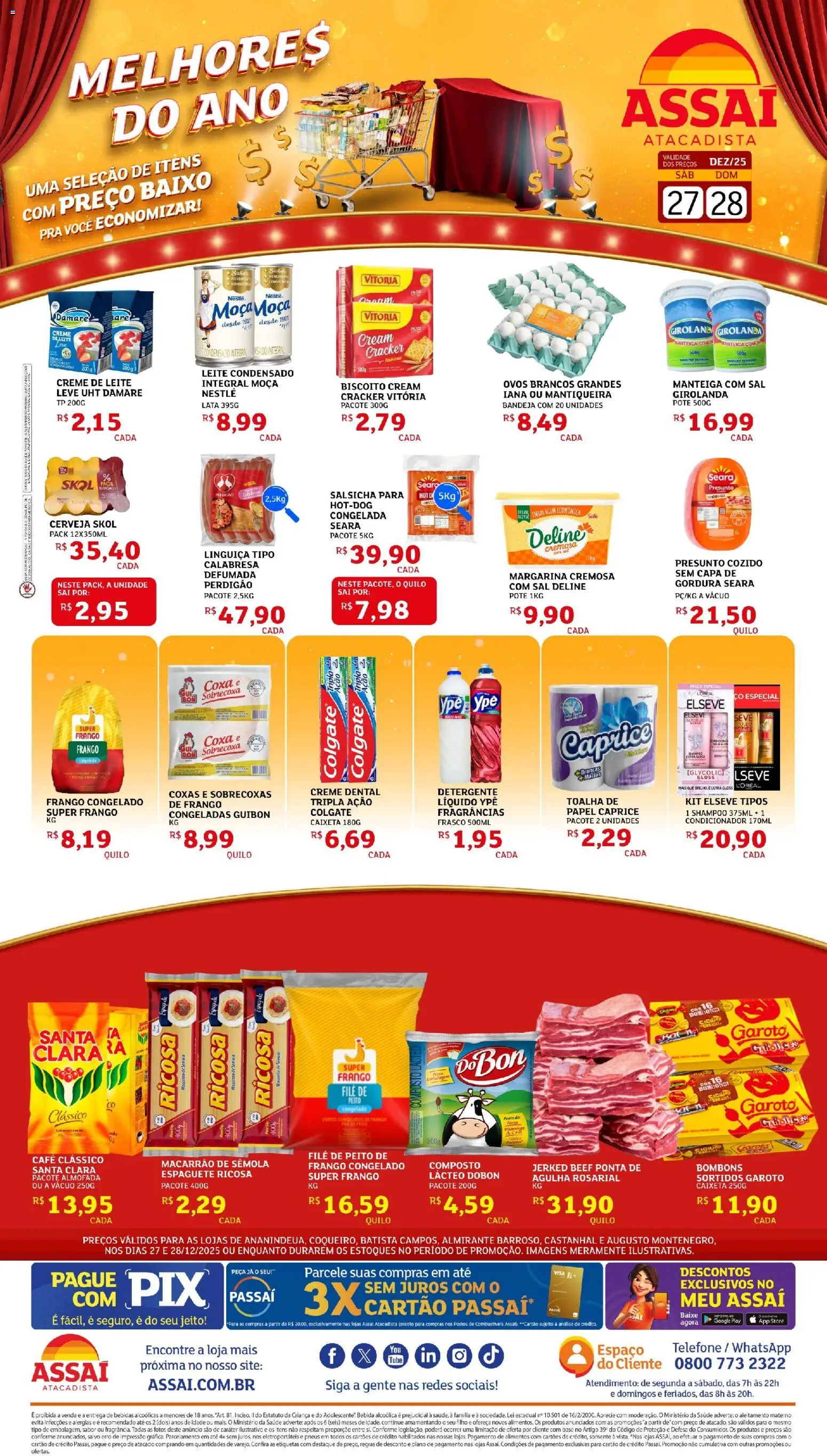 Assaí Atacadista Folheto - válido de 27.12.2025 | Página: 1 | Produtos: Ferro, Condicionador, Bandeja, Leite condensado
