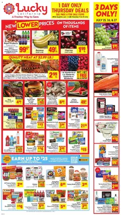 Lucky Supermarkets Weekly Ad - valid from 23.07.2025 | Page: 1