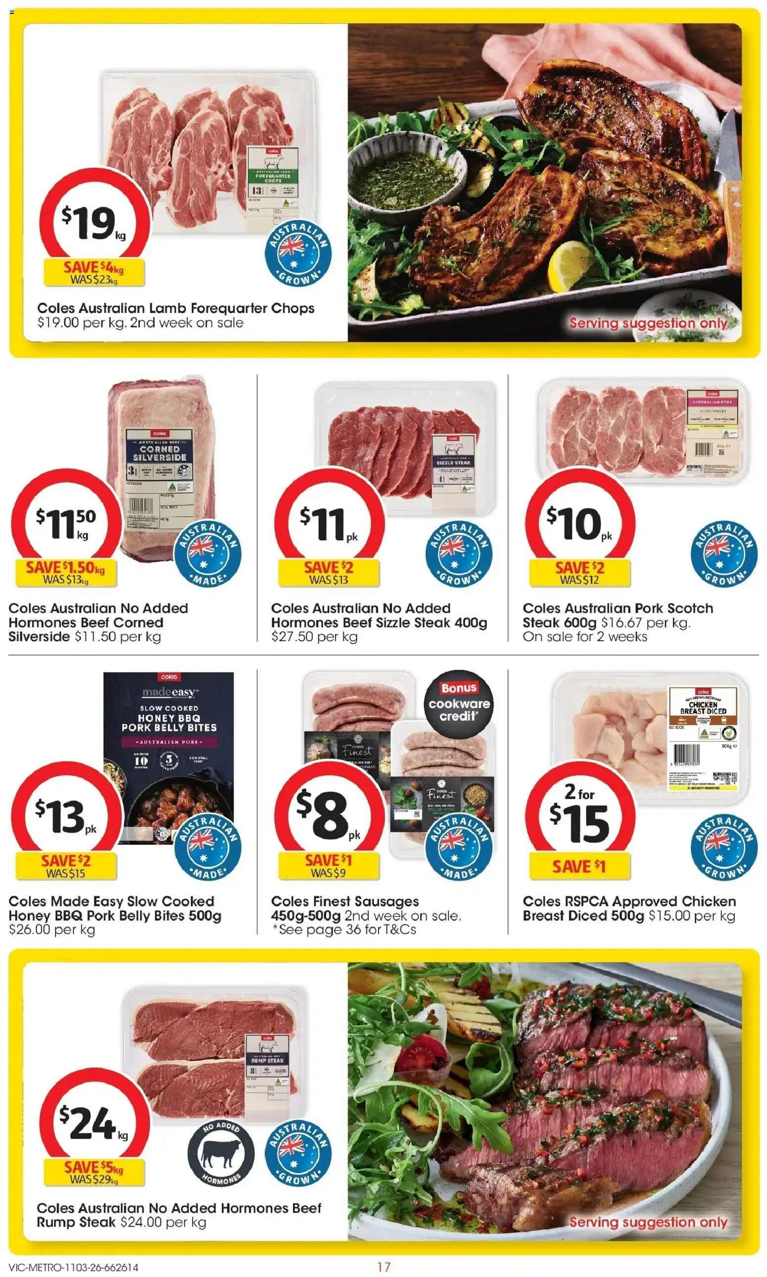 Coles catalogue - valid from 11.03.2026 | Page: 17 | Products: Honey, Beef, Steak, Scotch