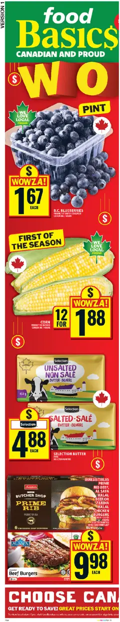 Food Basics flyer valid from 24.07.2025 | Page: 2 | Products: Beef, Butter, Chicken