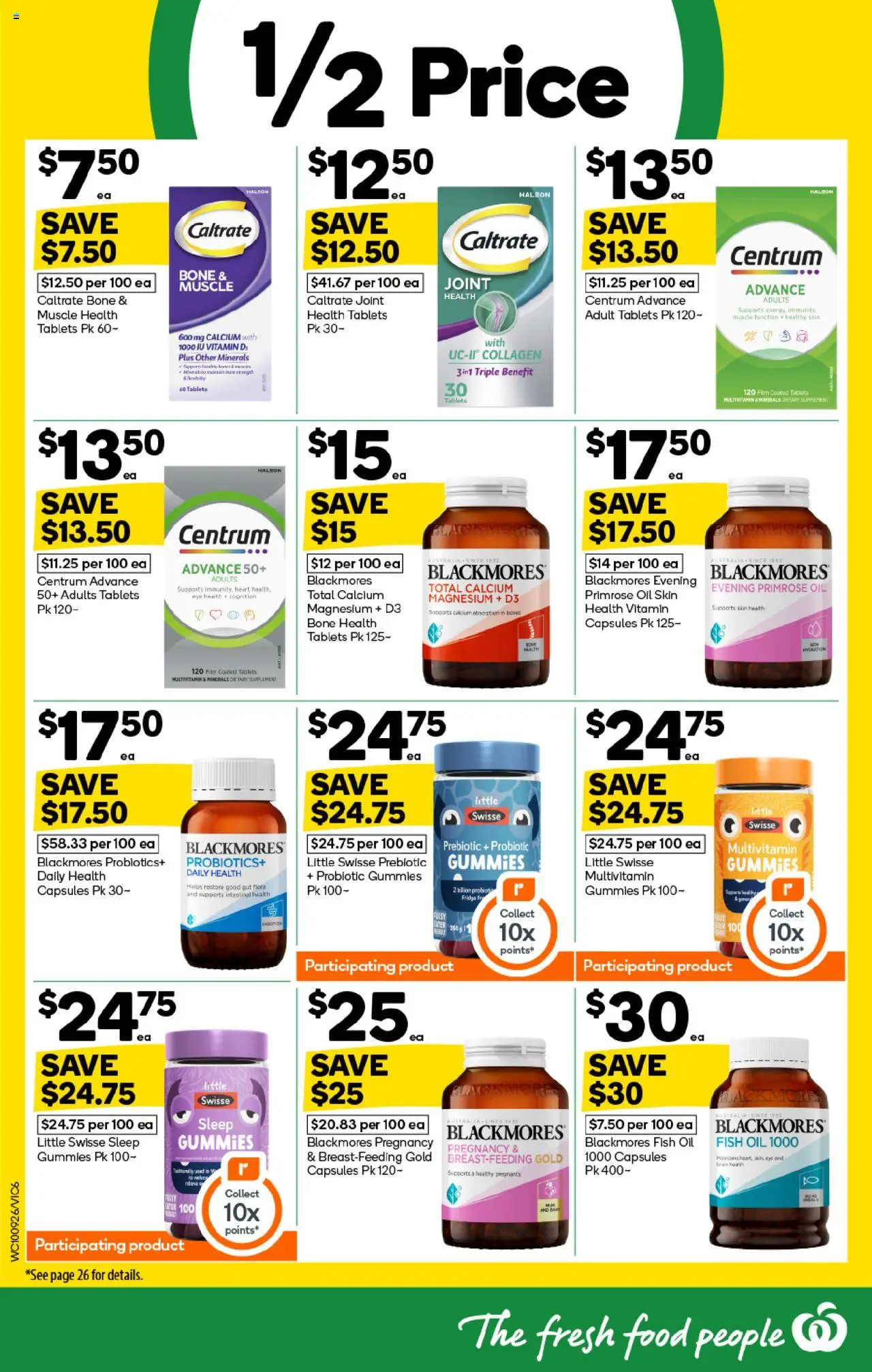 Woolworths catalogue - valid from 10.09.2025 | Page: 6 | Products: Oil, Fish, Collagen, Tablets