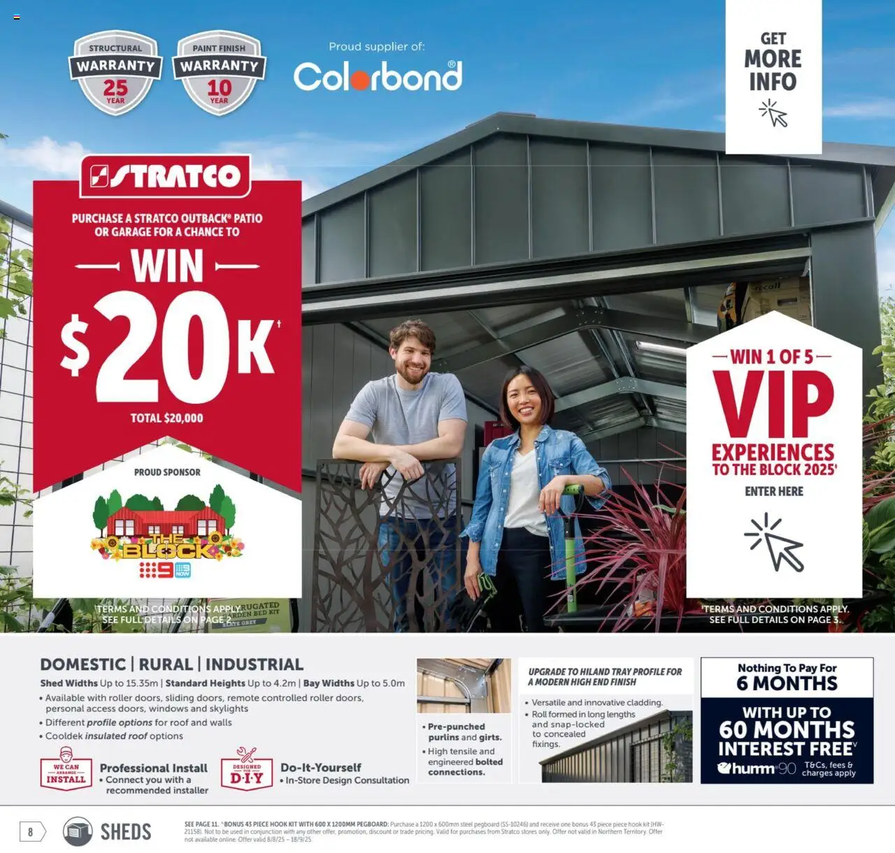 Stratco catalogue - valid from 08.08.2025 | Page: 8 | Products: Shed, Domestic, Bed