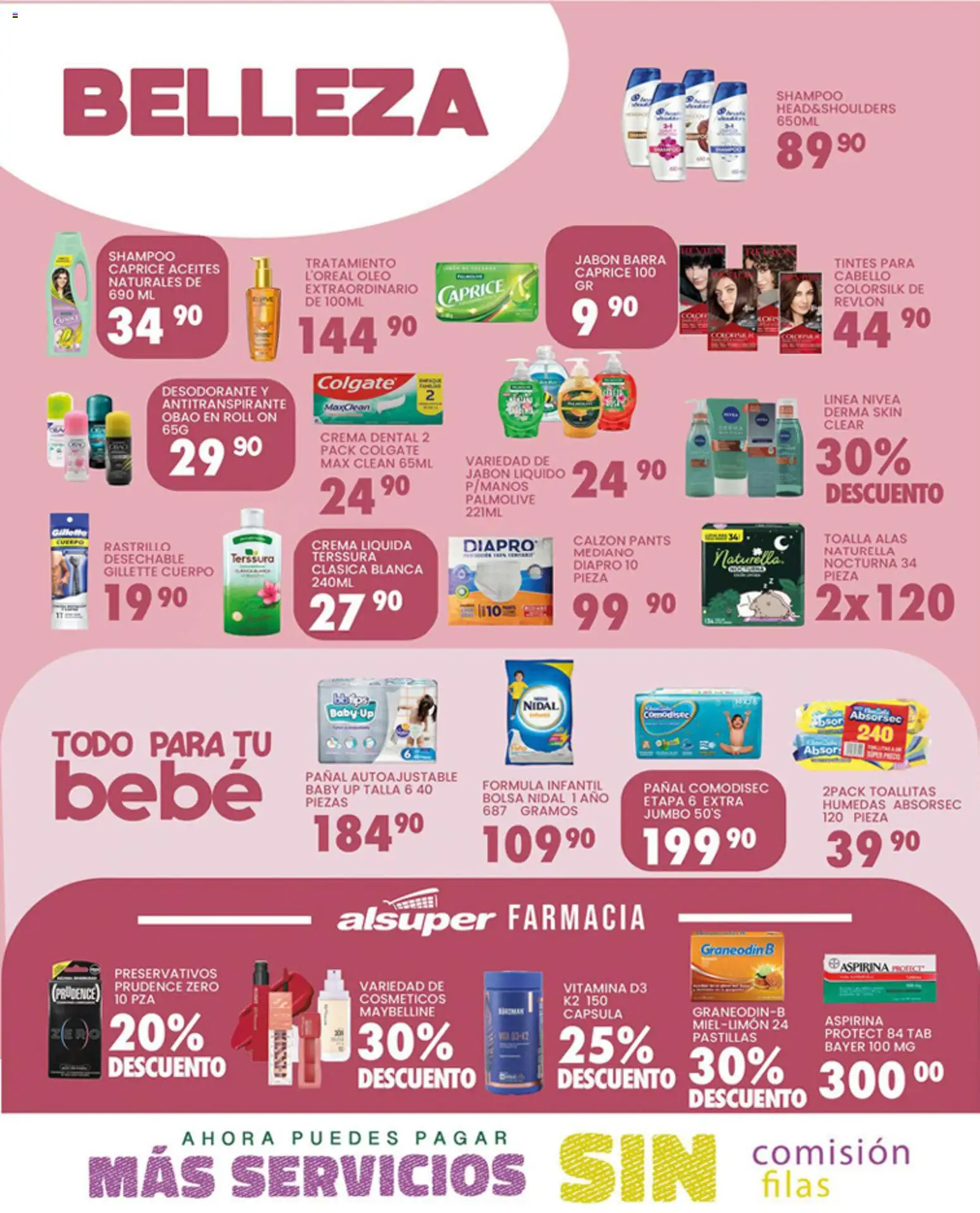 Nuevas ofertas de Alsuper válidas en toda la República Mexicana desde el 20.03.2026. ¡Encuentra las mejores ofertas en Alsuper folleto Zacatecas! | Página: 4 | Productos: Desodorante, Antitranspirante, Calzón, Bolsa