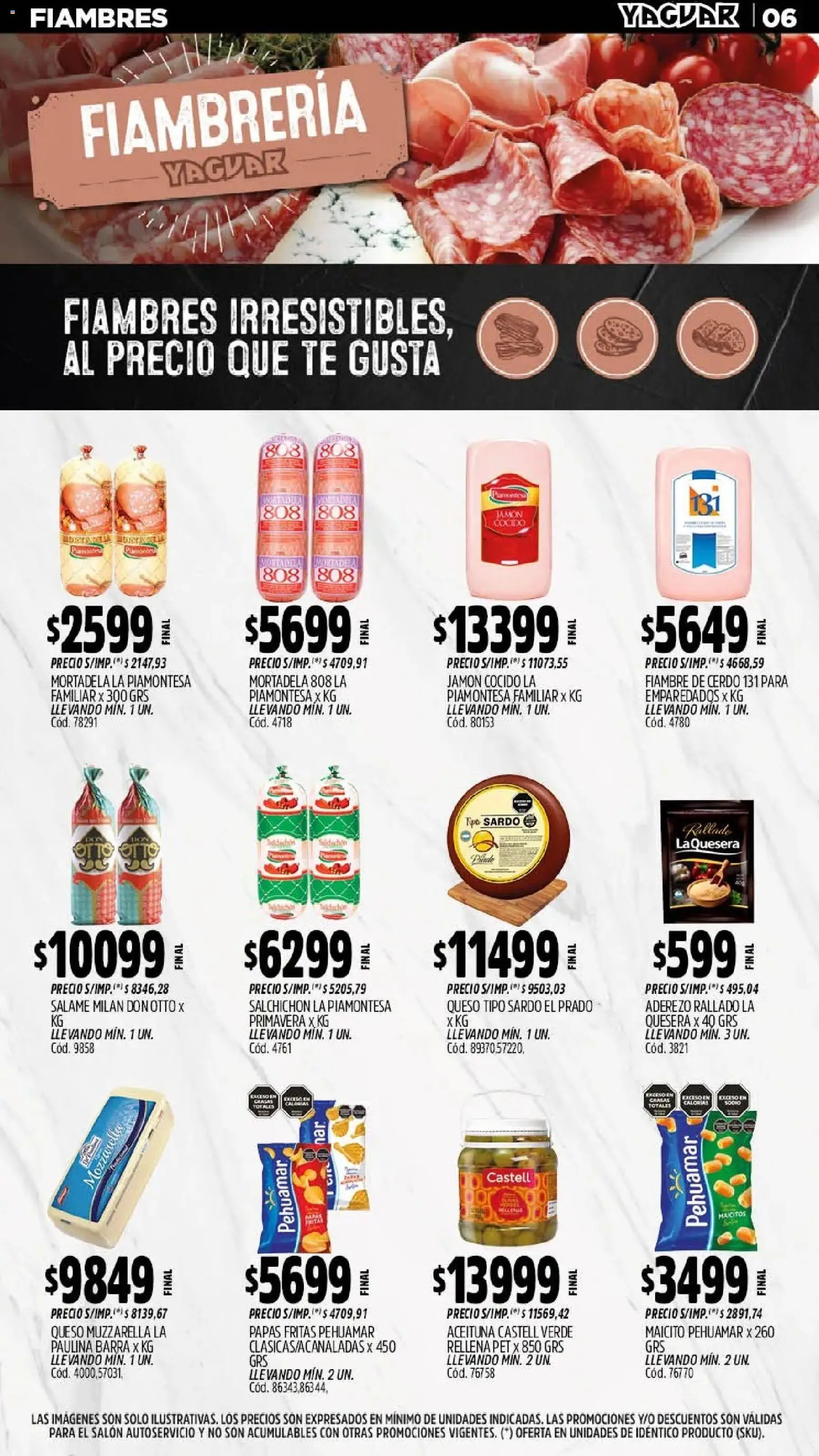 Yaguar - Oferta Semanal General Roca │ válido desde el 20.04.2026 | Página: 7 | Productos: Jamón cocido, Aderezo, Queso, Cerdo