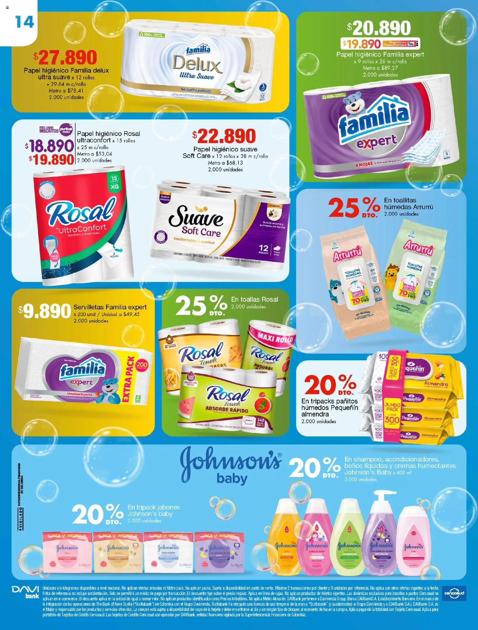 Metro revista - valida desde el 15.01.2026 | Página: 14 | Productos: Almendra, Banco, Servilletas, Toallas
