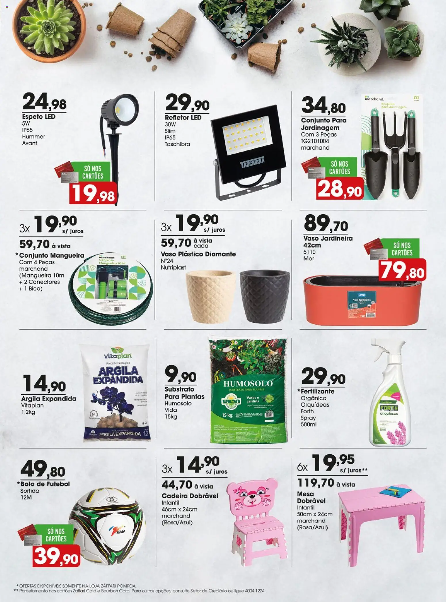 Zaffari Folheto - válido de 02.04.2026 | Página: 13 | Produtos: Argila, Mangueira, Cadeira, Vaso