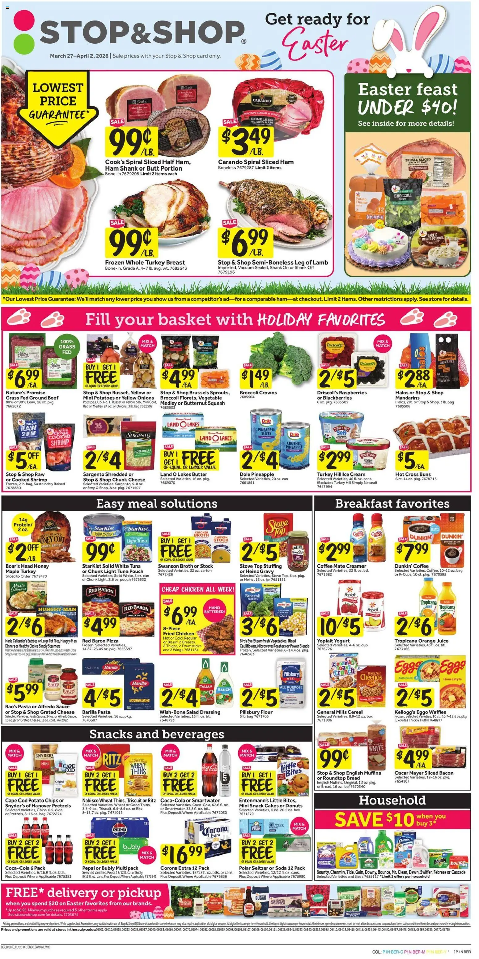 Stop & Shop Weekly Circular - CT - valid from 27.03.2026 | Page: 1 | Products: Ginger, Juice, Pepper, Oven
