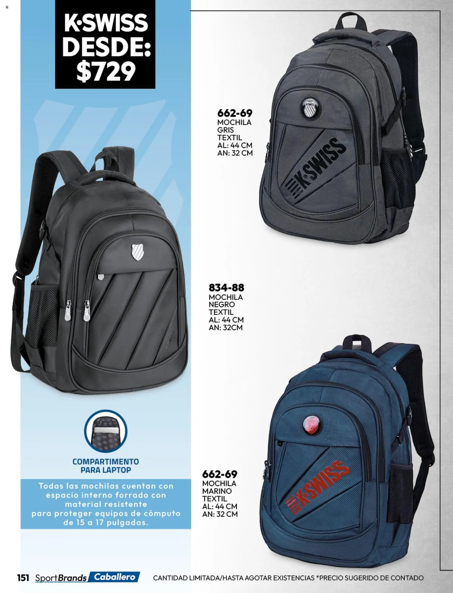 Nuevas ofertas de Cklass válidas en toda la República Mexicana desde el 02.01.2026. ¡Encuentra las mejores ofertas en Cklass catálogo Urban! | Página: 256 | Productos: Mochila