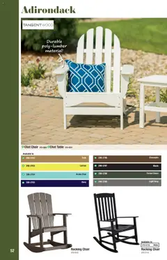 Preview of Menards weekly ads valid from 19.02.2025 | Page: 52 | Products: Table, Chair, Chocolate, Lemon