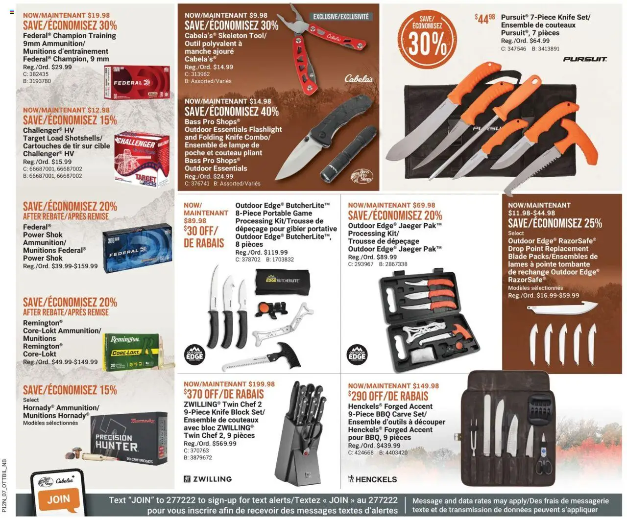 Cabelas flyer valid from 25.09.2025 | Page: 7 | Products: Game