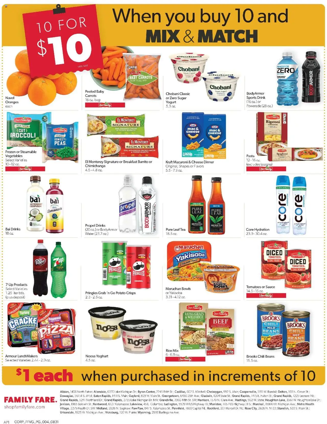 Family Fare Weekly Ad - valid from 31.08.2025 | Page: 4 | Products: Tomatoes, Tea, Sugar, Lemon