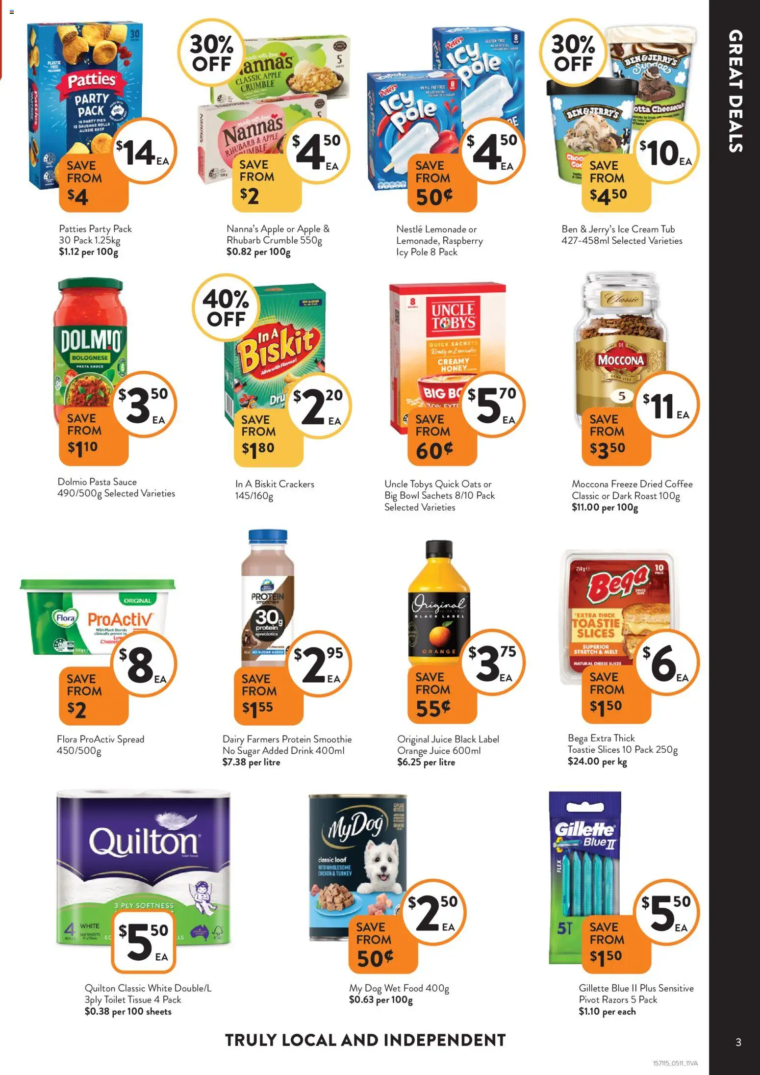 Foodworks catalogue - valid from 05.11.2025 | Page: 3 | Products: Crackers, Cheese, Pasta, Cream