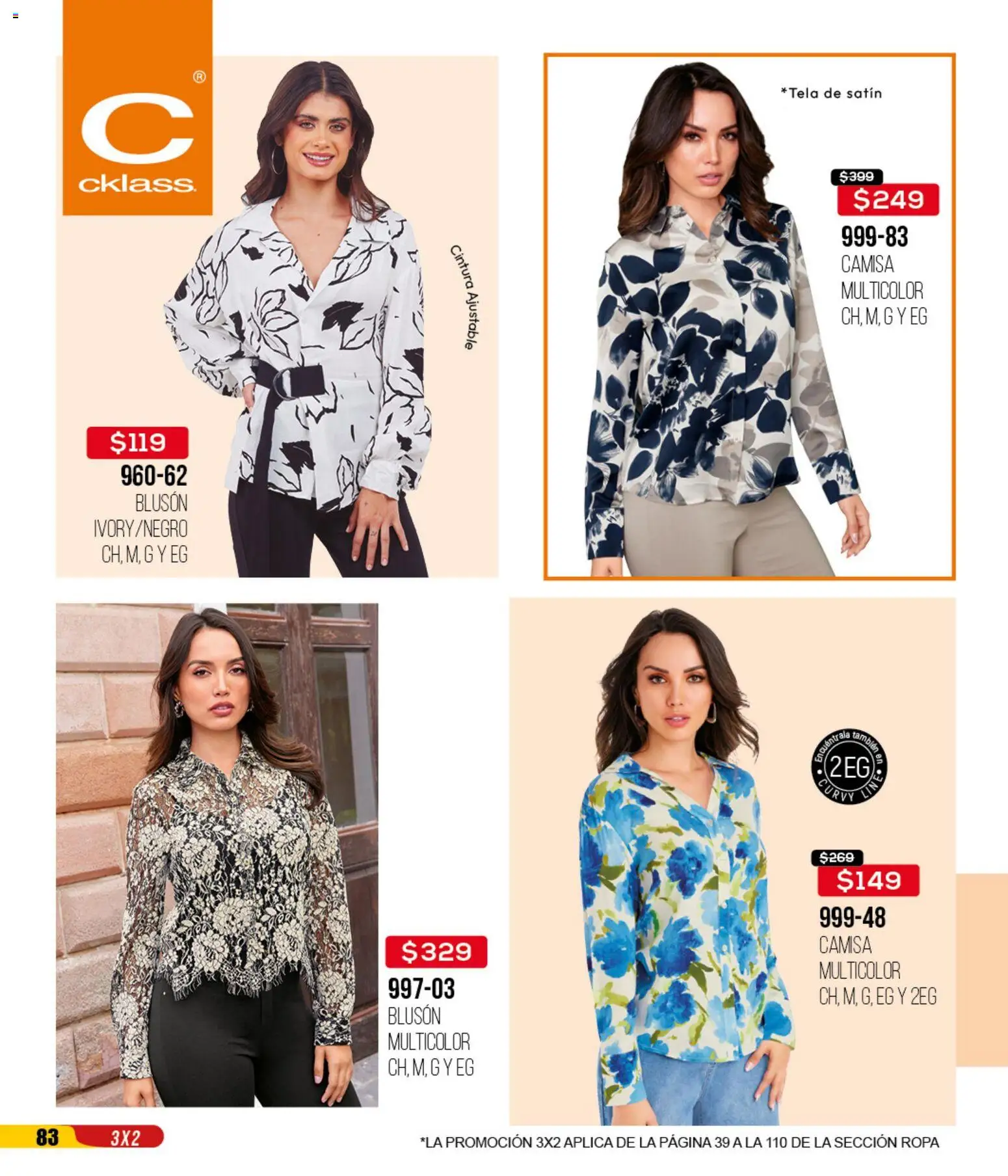 Nuevas ofertas de Cklass válidas en toda la República Mexicana desde el 14.04.2026. ¡Encuentra las mejores ofertas en Cklass catálogo 3X2 Digital Calzado! | Página: 221 | Productos: Camisa, Ropa