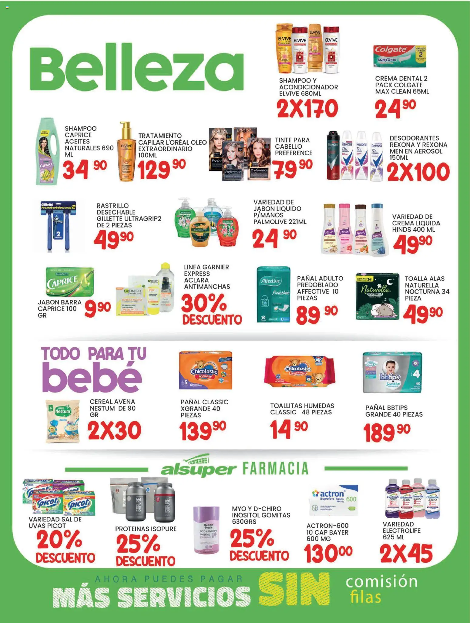 Nuevas ofertas de Alsuper válidas en toda la República Mexicana desde el 27.01.2026. ¡Encuentra las mejores ofertas en Alsuper folleto Laguna! | Página: 4 | Productos: Avena, Jabón líquido, Rastrillo, Jabón