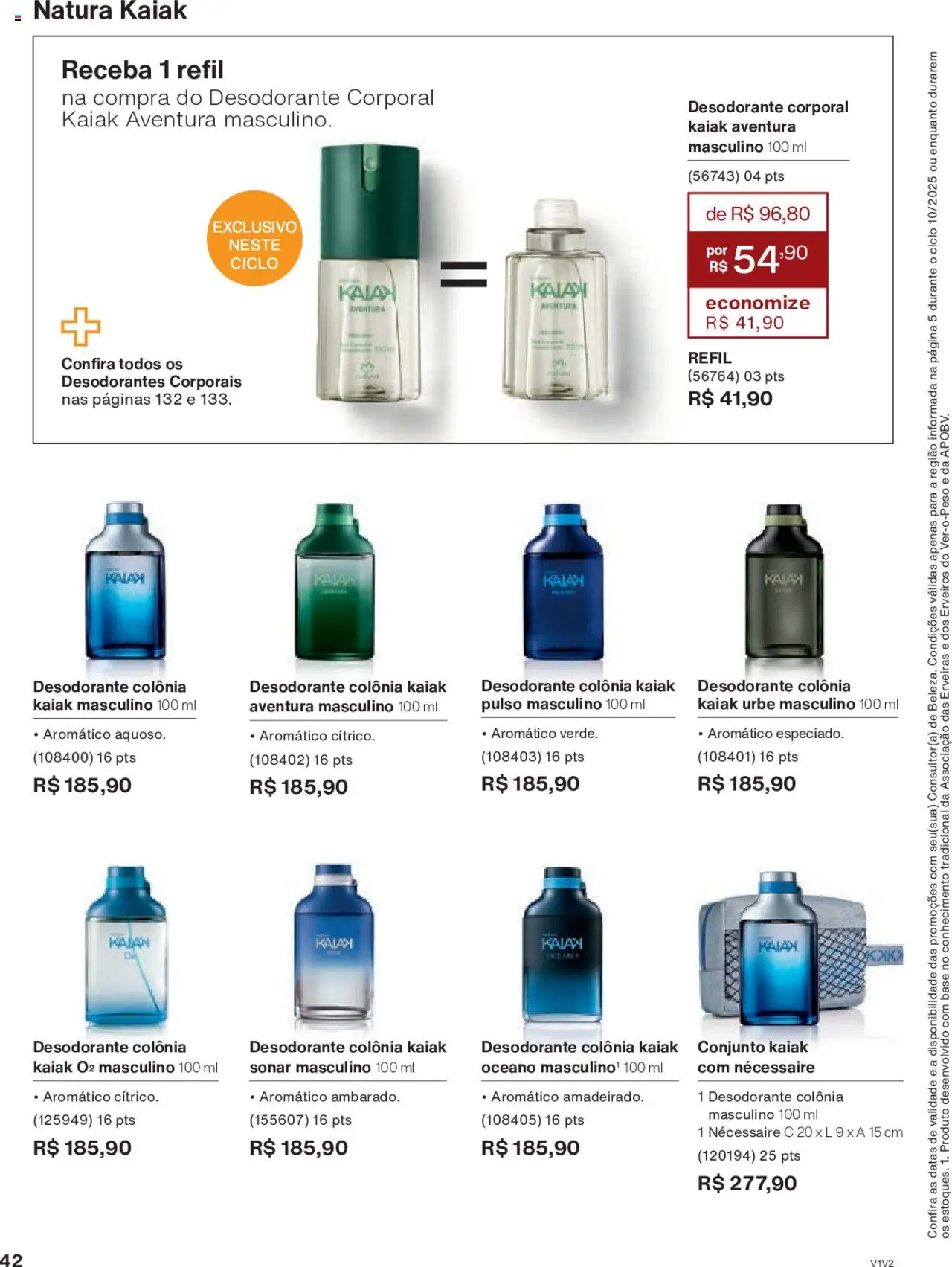 Natura Folheto - válido de 05.06.2025 | Página: 42 | Produtos: Desodorante, Necessaire, Base