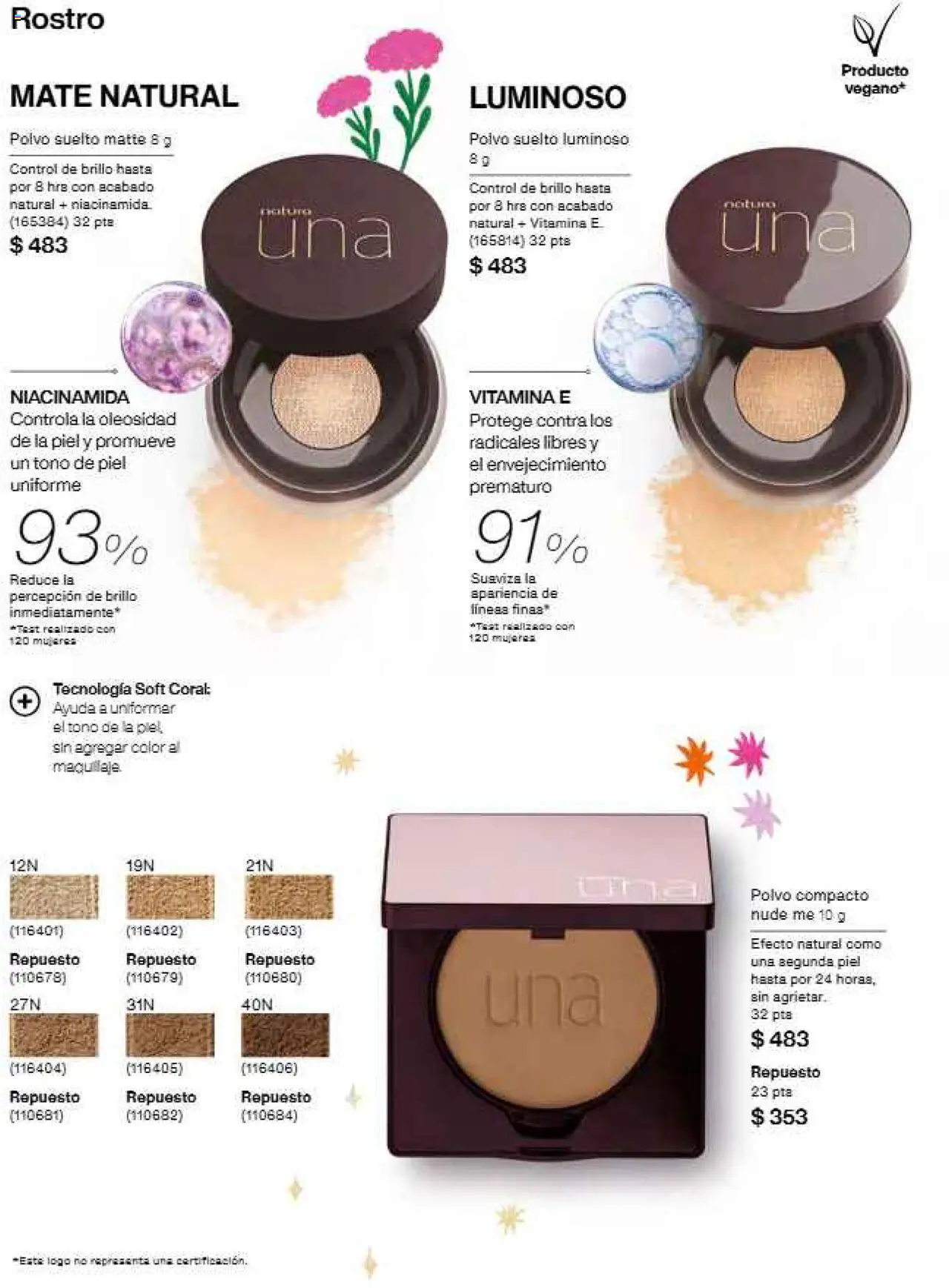 Nuevas ofertas de Natura válidas en toda la República Mexicana desde el 17.09.2025. ¡Encuentra las mejores ofertas en Natura - Campaña 15 2025! | Página: 57 | Productos: Brillo, Polvo compacto, Mate, Polvo