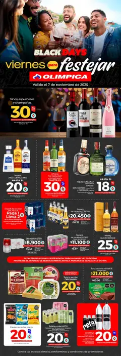 Olímpica - Viernes para festejar -  Vista previa de la revista de la tienda Olímpica valido desde el 07.11.2025