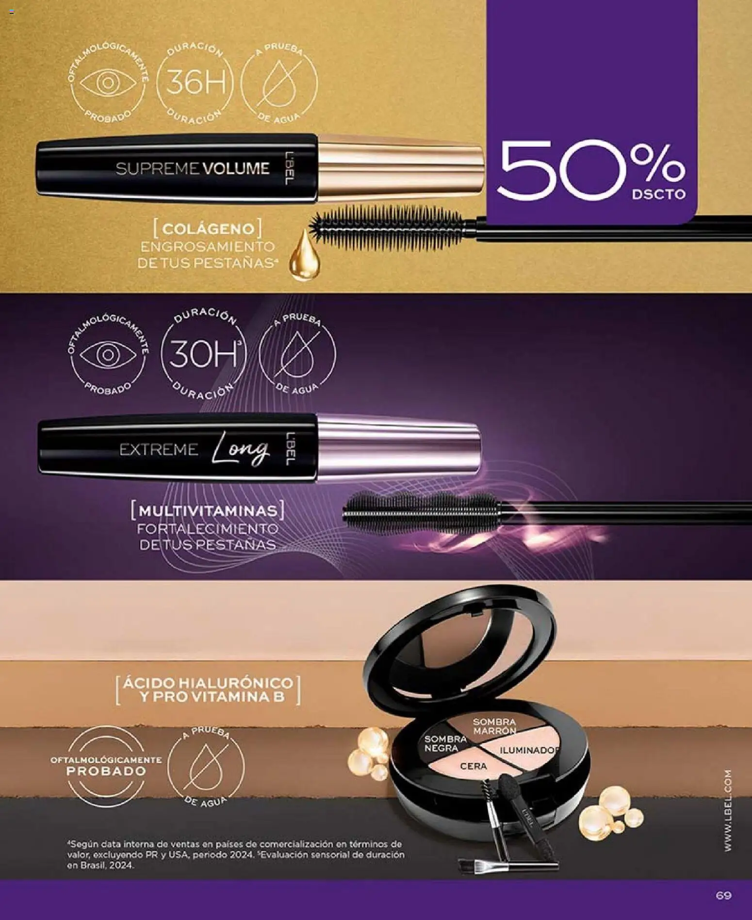 L'Bel revista - valida desde el 01.02.2026 | Página: 69 | Productos: Agua, Iluminador, Cera, Sombra